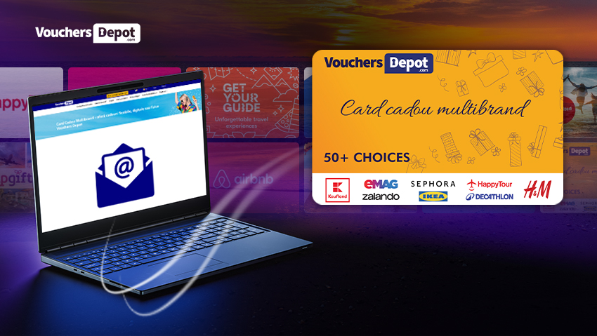 The gift card that goes straight to your inbox, not in your suitcase.