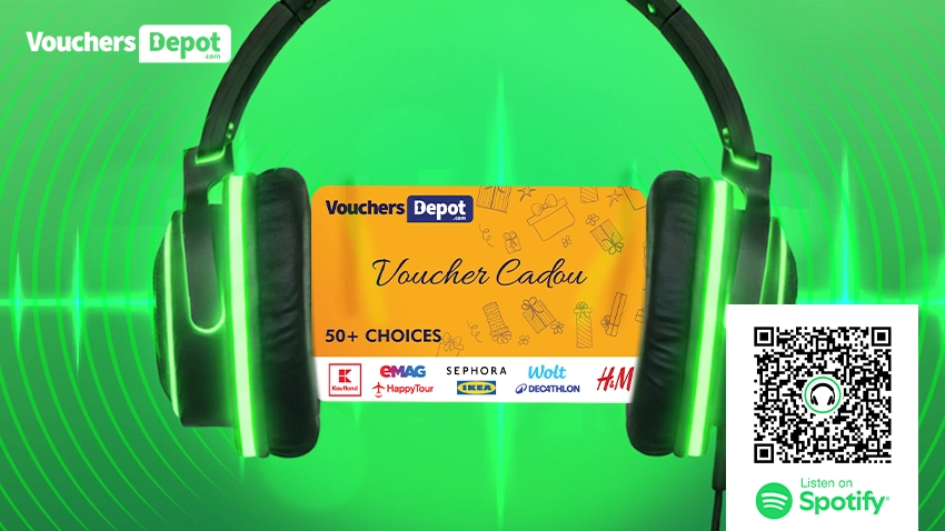 Vouchers Depot Podcast Channel on Spotify – AI-generated stories about gifts, rewards, and the Gift Voucher