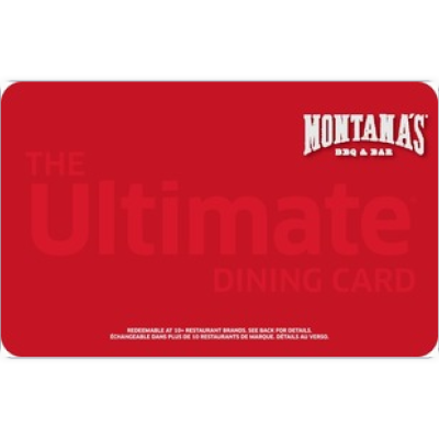 Card Cadou - Montana's BBQ & Bar - Canada