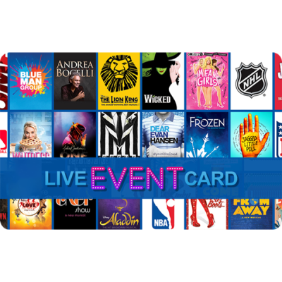 Card Cadou - Live Event Card - United States